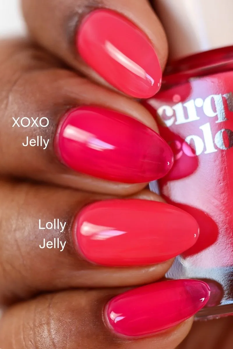 Cirque Colors Lolly Jelly nagellack vattenmelonrosa jelly