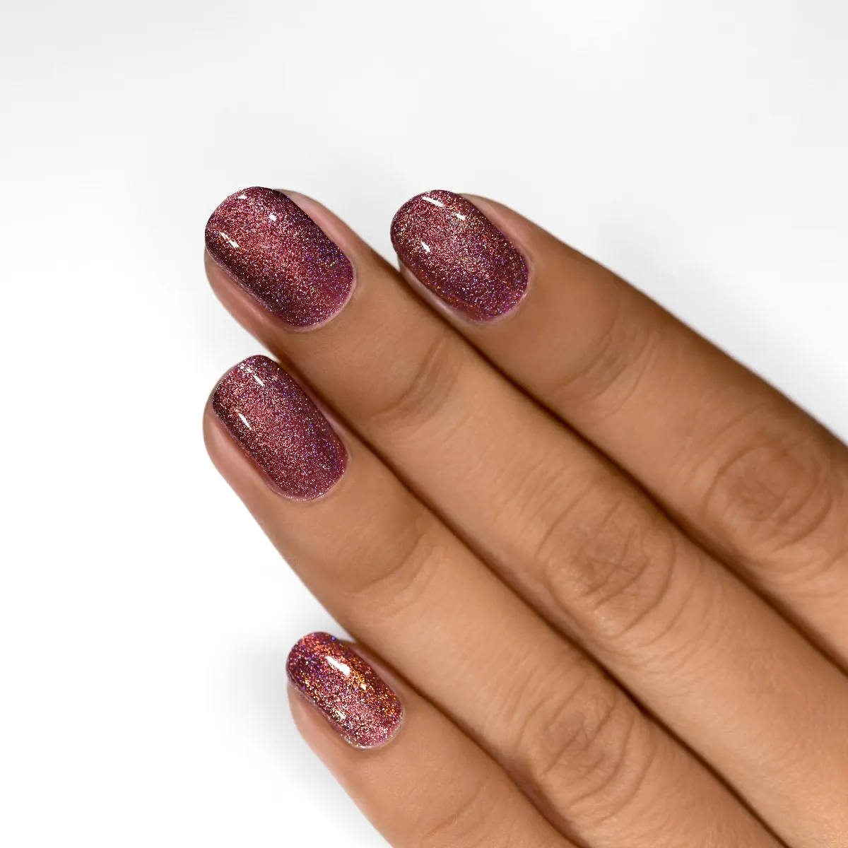 ILNP Bloodline nagellack marsala holografisk