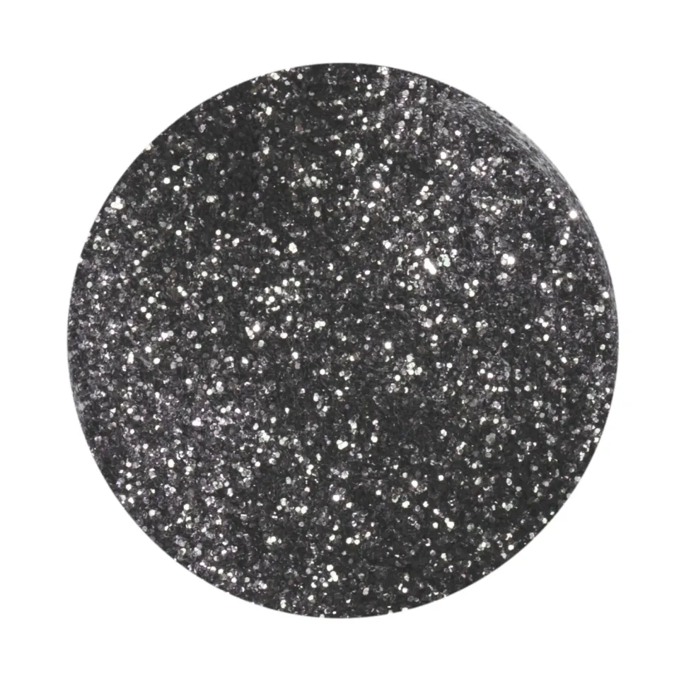 Iz Beauty Gun Metal Grey nagelglitter burk 6g medium