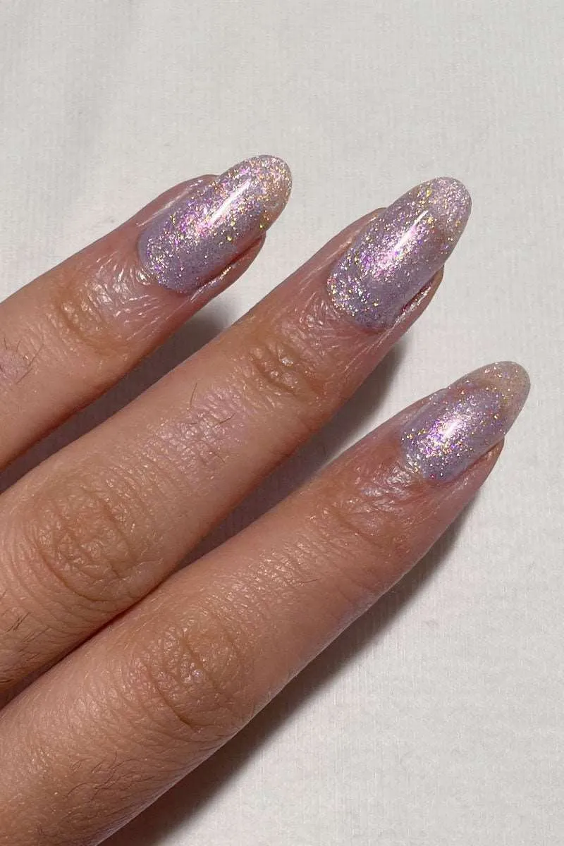 Cirque Colors Coquette nagellack topper glitter lila