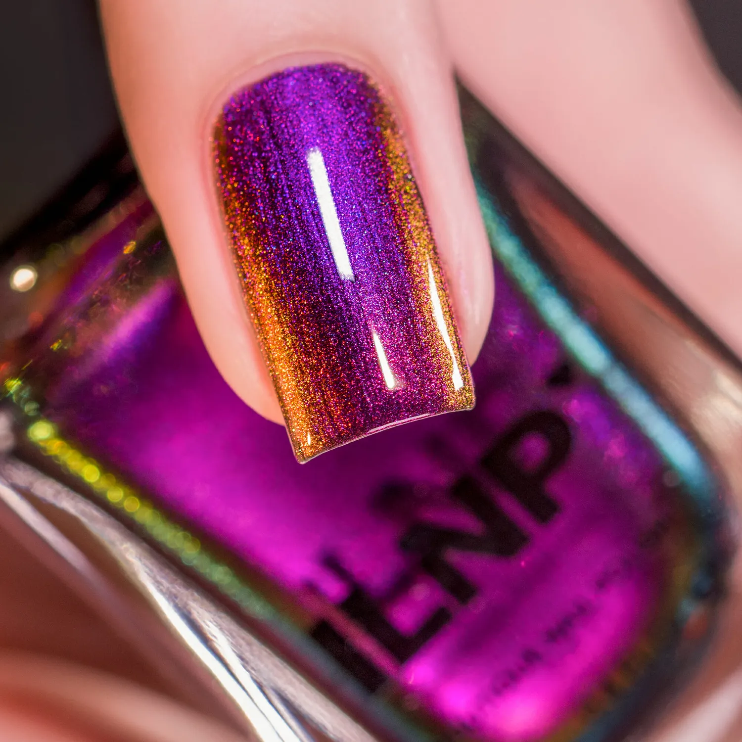 ILNP Tilted Ultra Chrome nagellack lila-orange skiftande