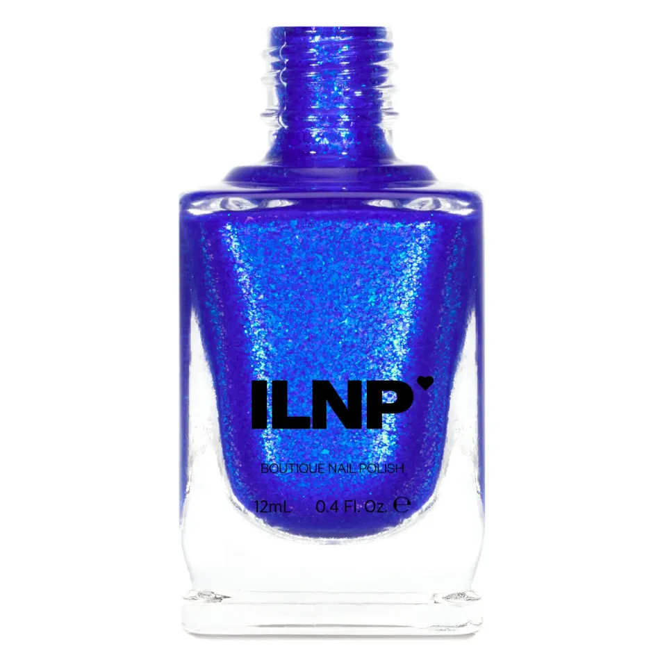ILNP Sea Glass nagellack koboltblått shimmer