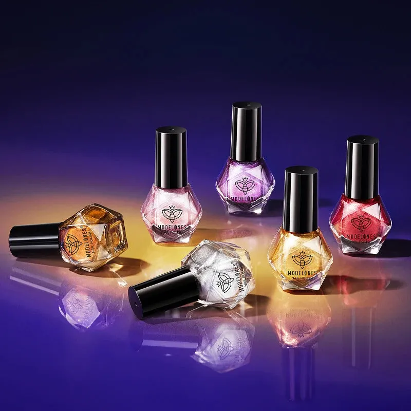 Modelones Magic Mirror nagellackset 6-pack – skimrande toner