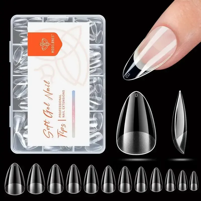 Modelones Semi-Frosted lösnaglar halvmatta fullcover