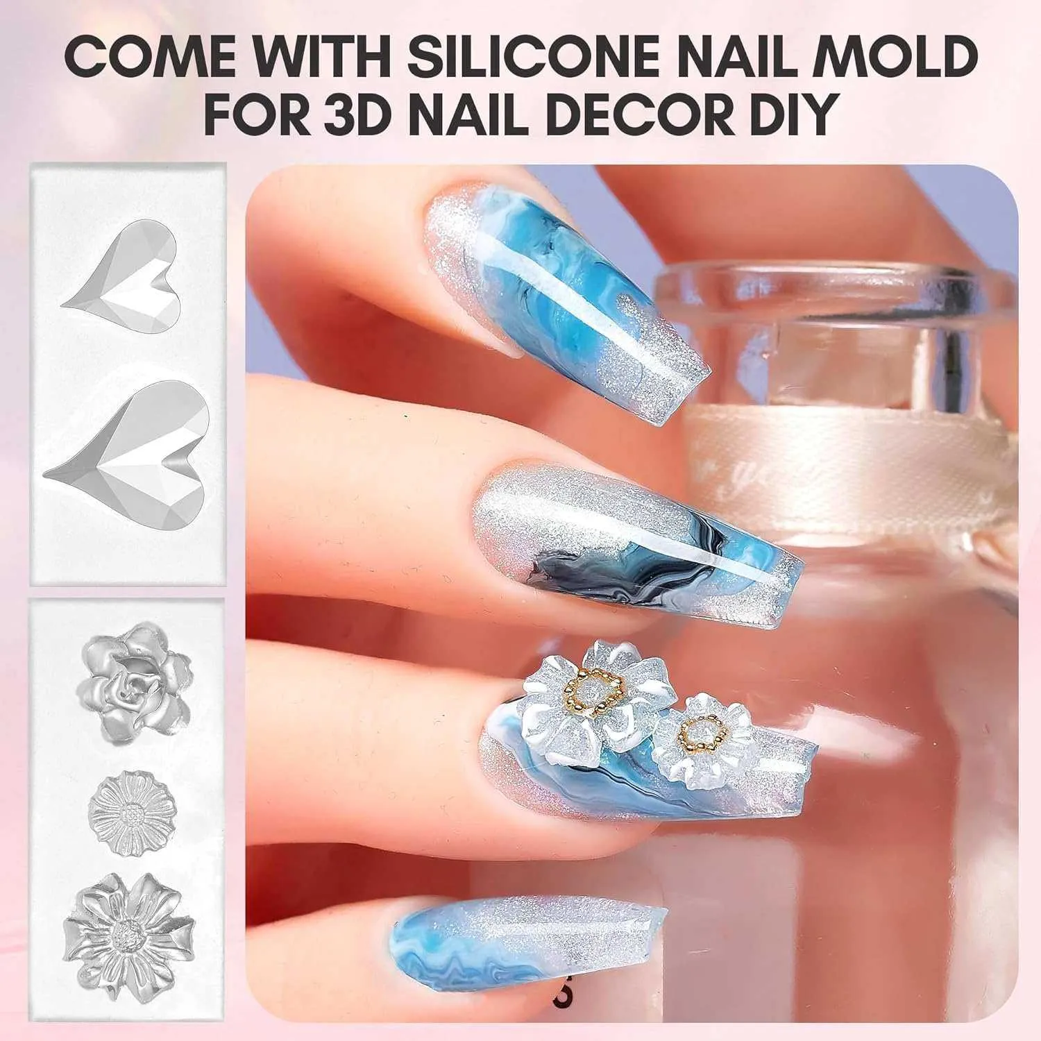 Makartt 3D Sculpting Mini Kit nagelgel clear white