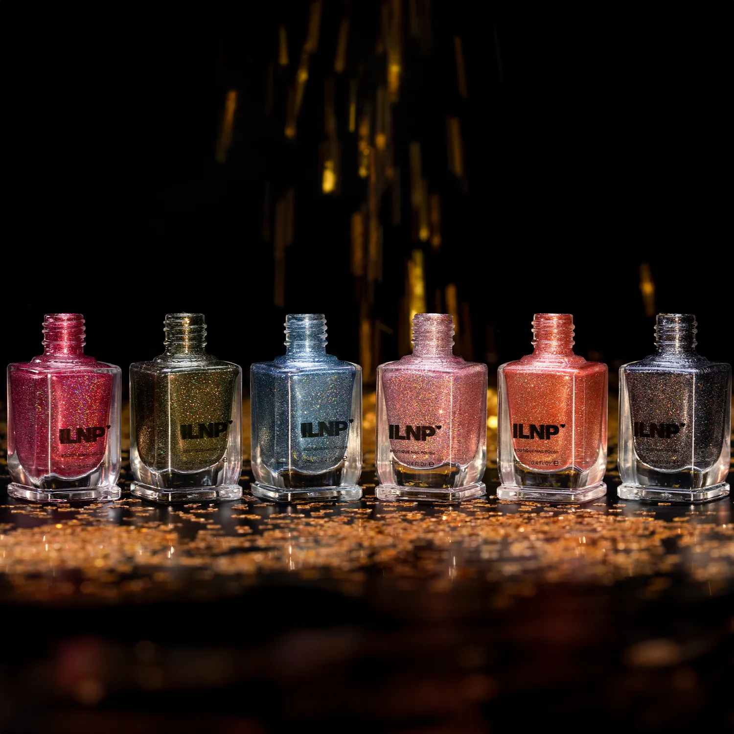 ILNP New Year's 2016 nagellack set 6-pack glitter