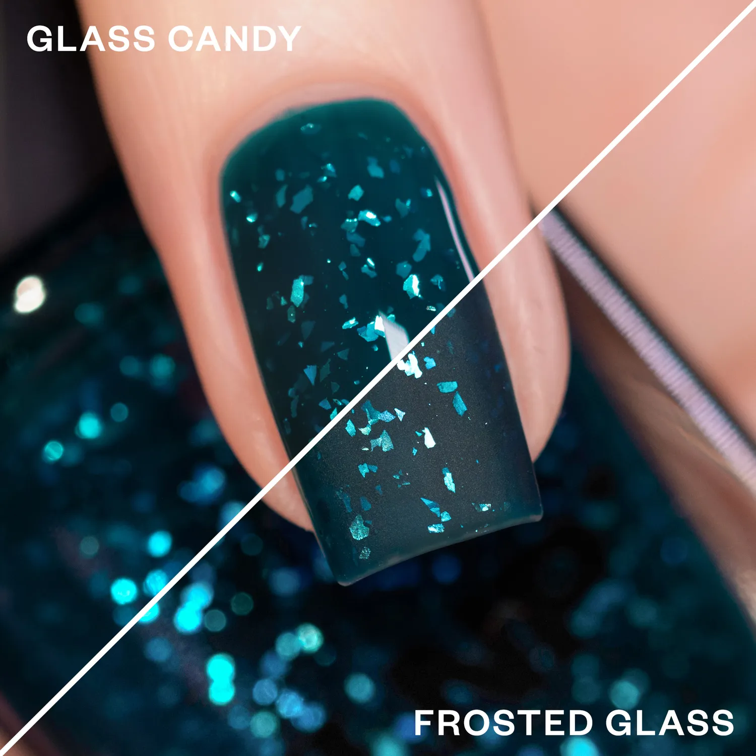 ILNP Opening Night Take A Bow nagellack deep teal flakie