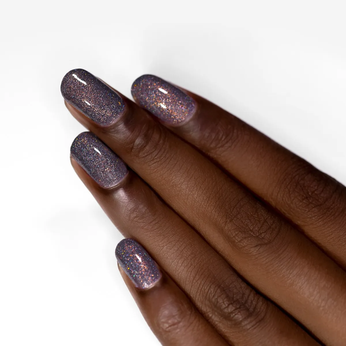 ILNP Chateau nagellack grått holografiskt skimmer