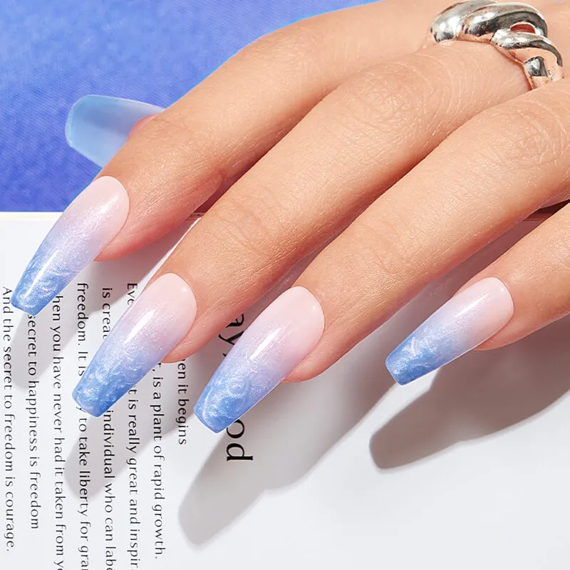 Modelones Inspire Gel gellack Blue Twisted 15ml skimrande
