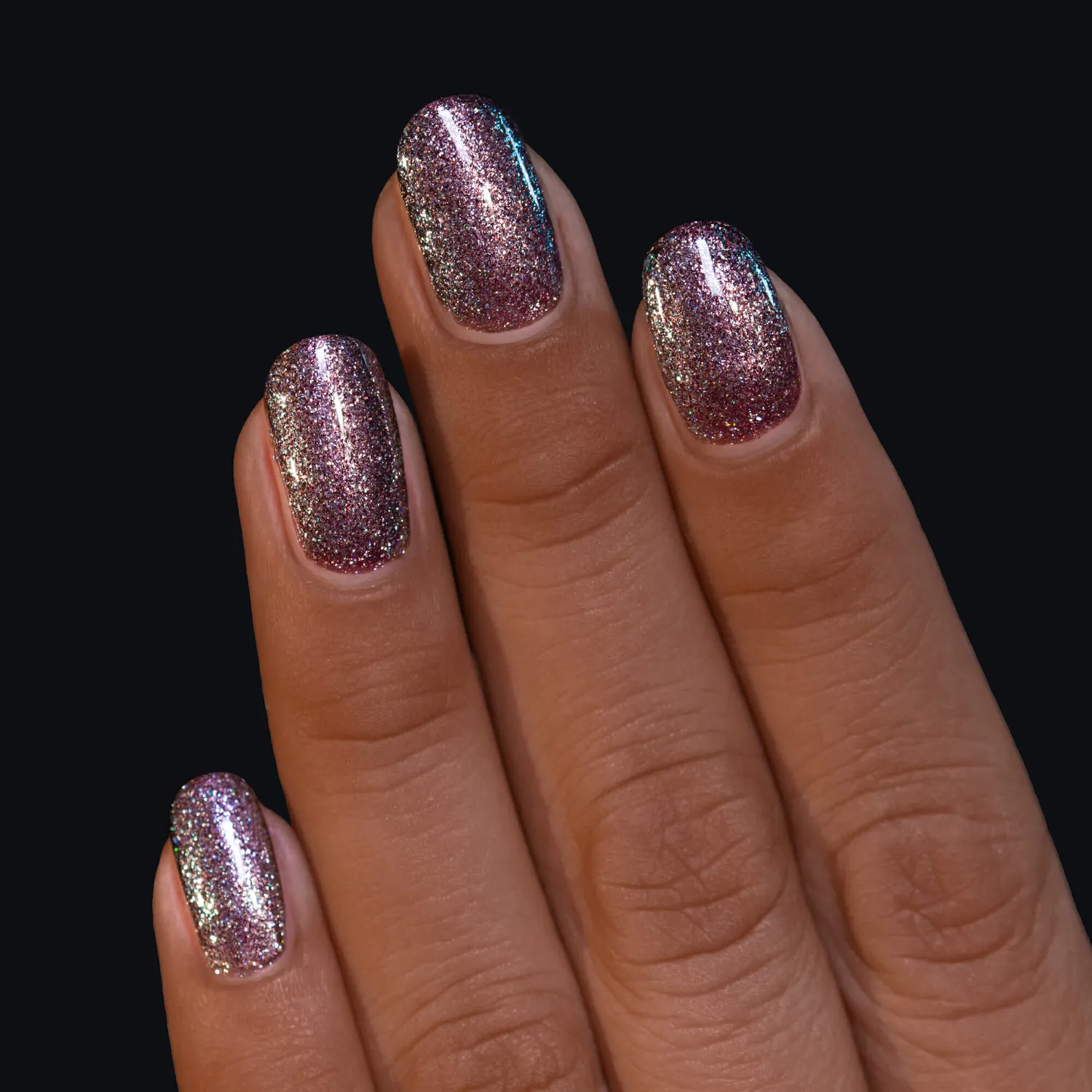 ILNP Cosmos Moondust nagellack silver holografiskt