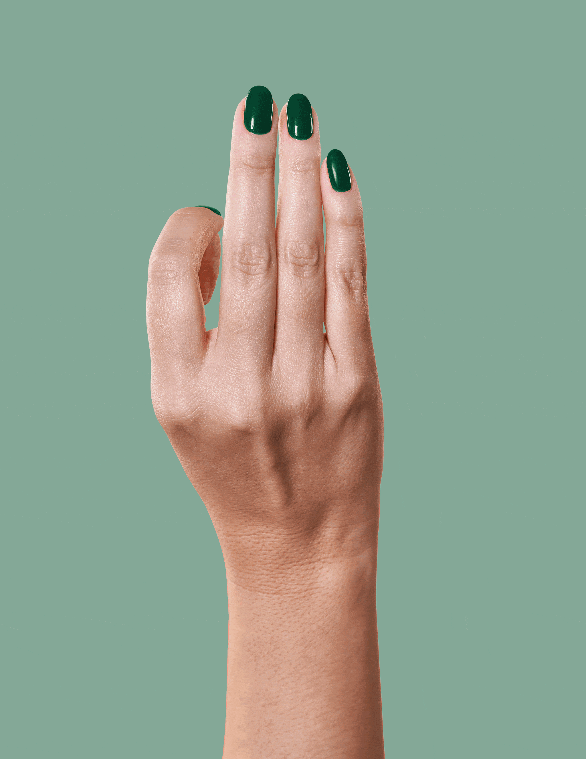 Le Mini Macaron Emerald Green gellack mörkgrön