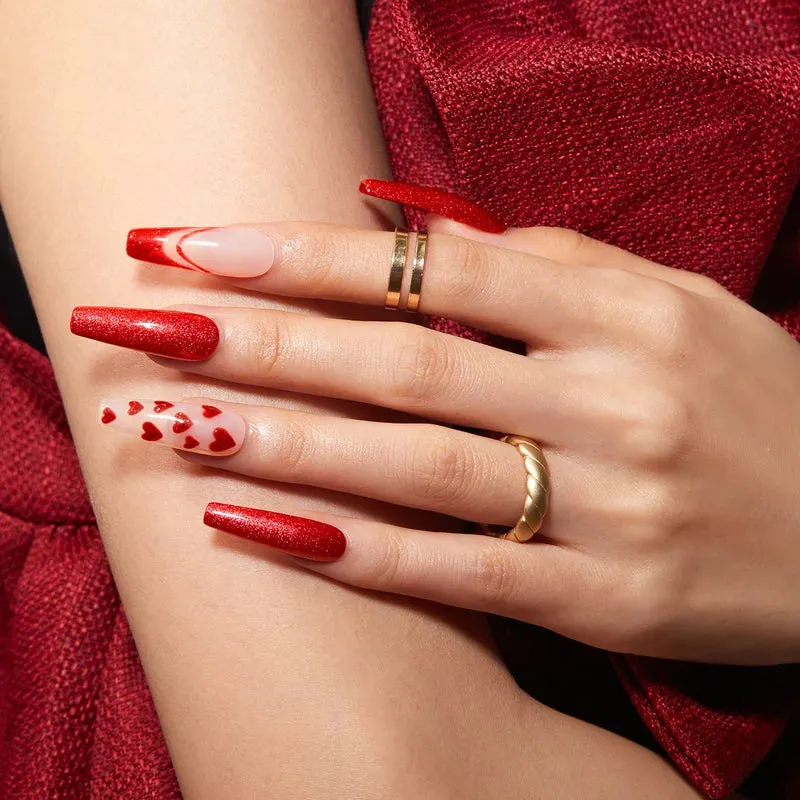 Modelones Only Love gellack 6-pack röd Hema-free