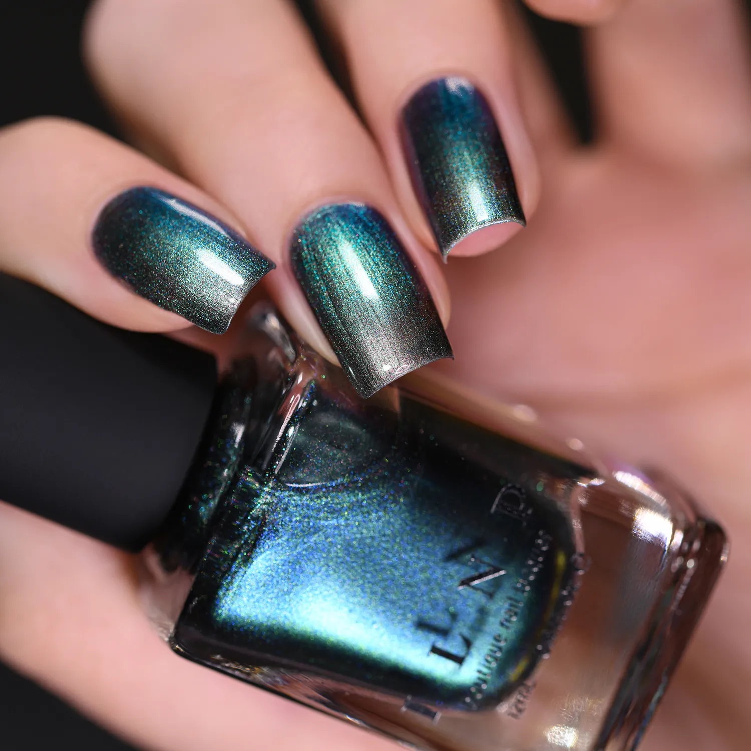 ILNP Ultra Chrome Stardust nagellack silver-teal skiftande
