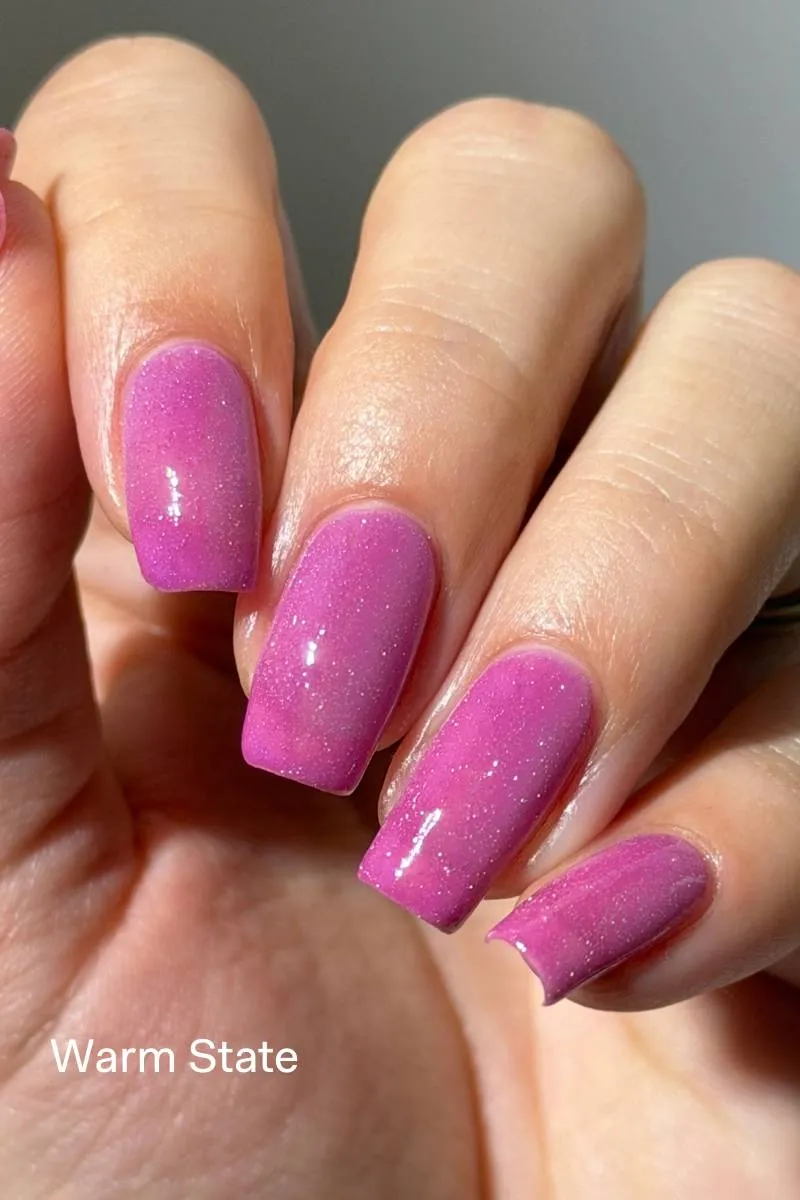 Cirque Colors Temptress nagellack thermal lila-rosa