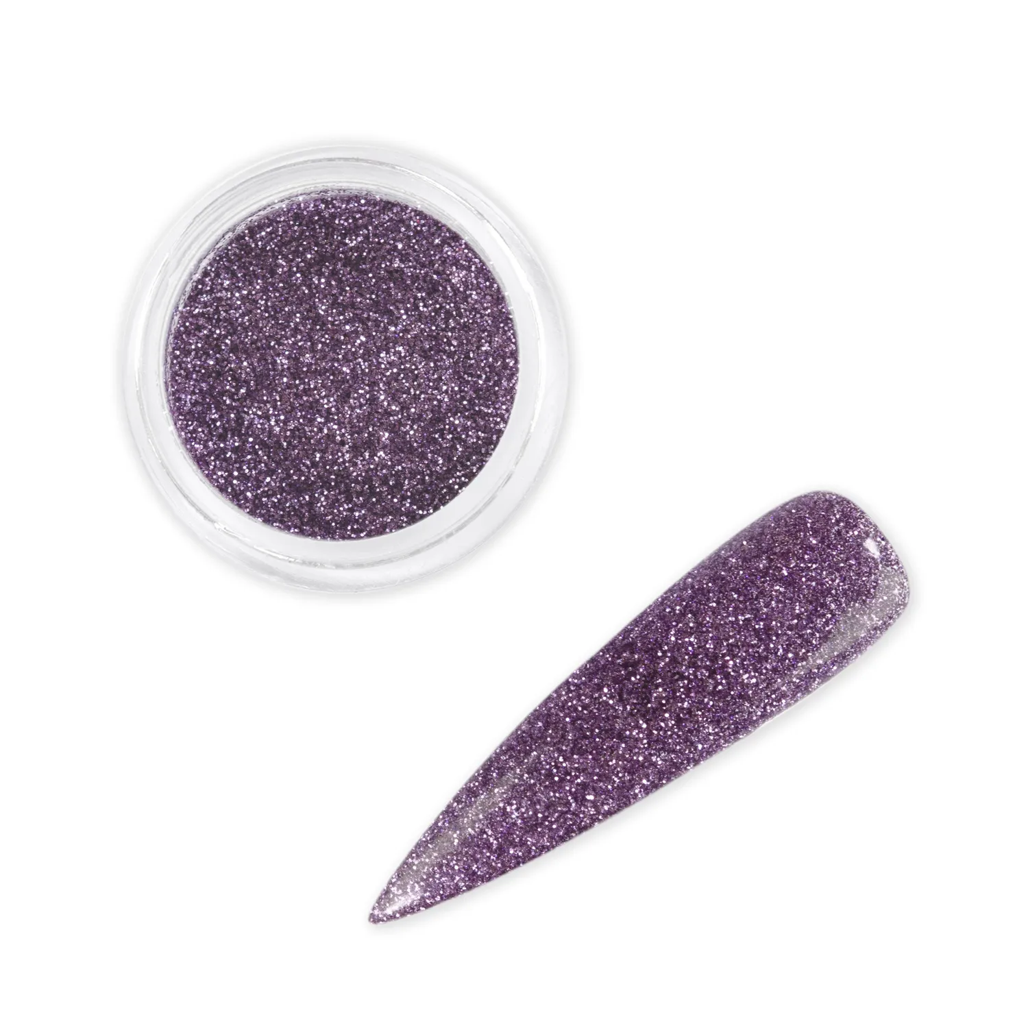 Iz Beauty Biodegradable Lavender nagelglitter 6g lila