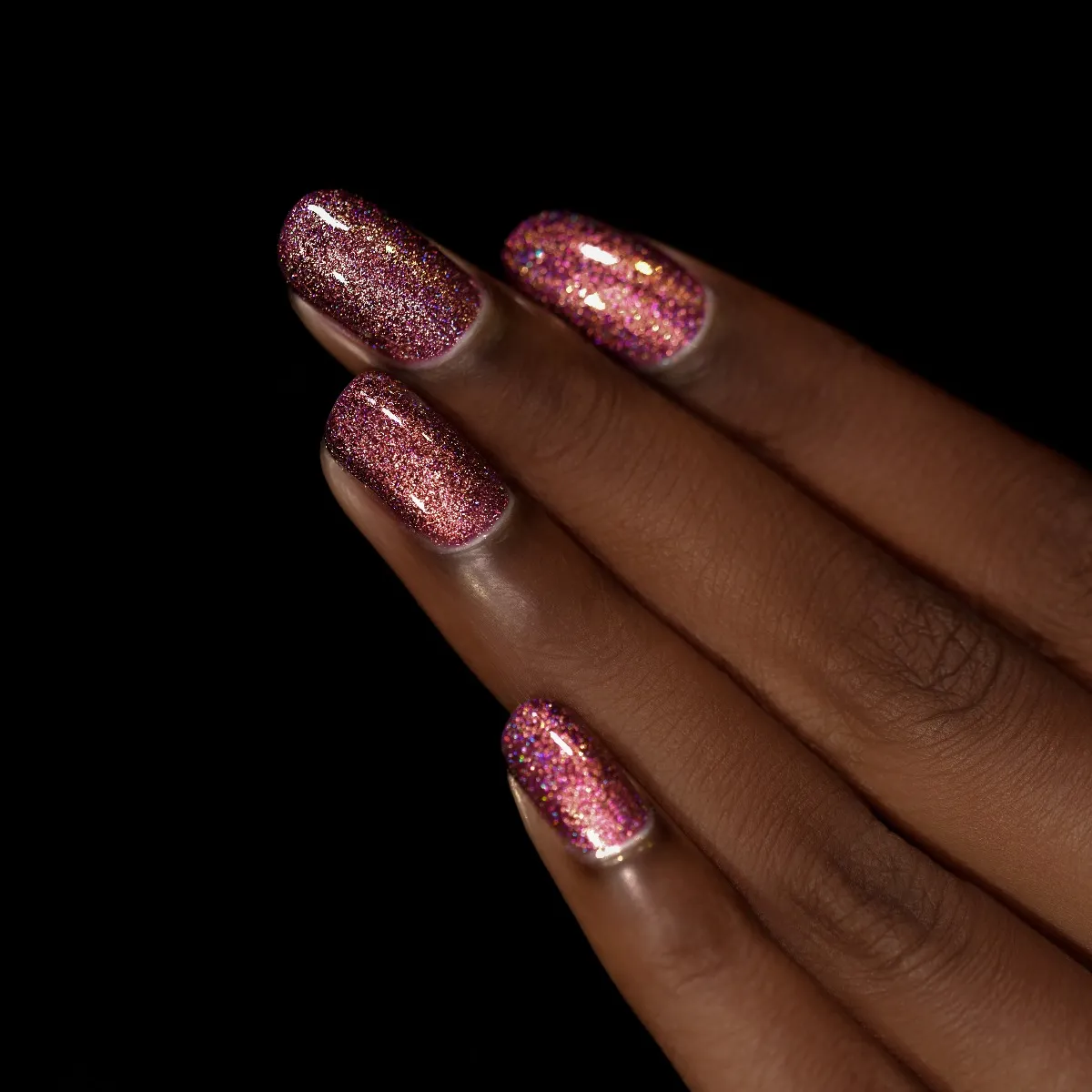 ILNP Bloodline nagellack marsala holografisk