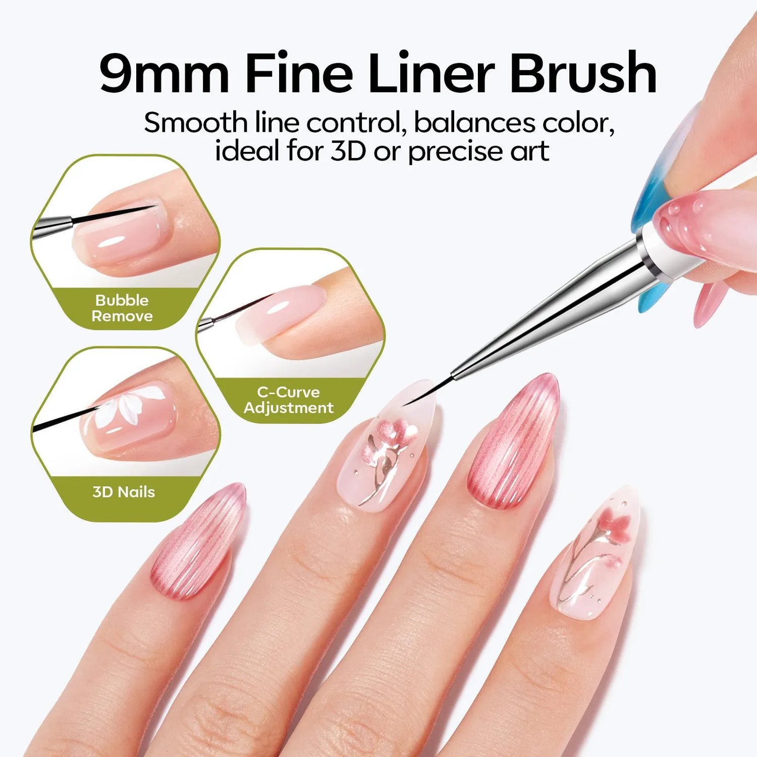 Modelones Cat Eye nagelkit magnet 6 delar cat eye