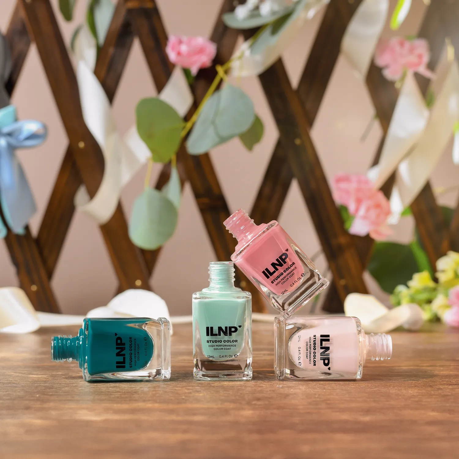 ILNP Flower Shop nagellack set 4-pack blommor