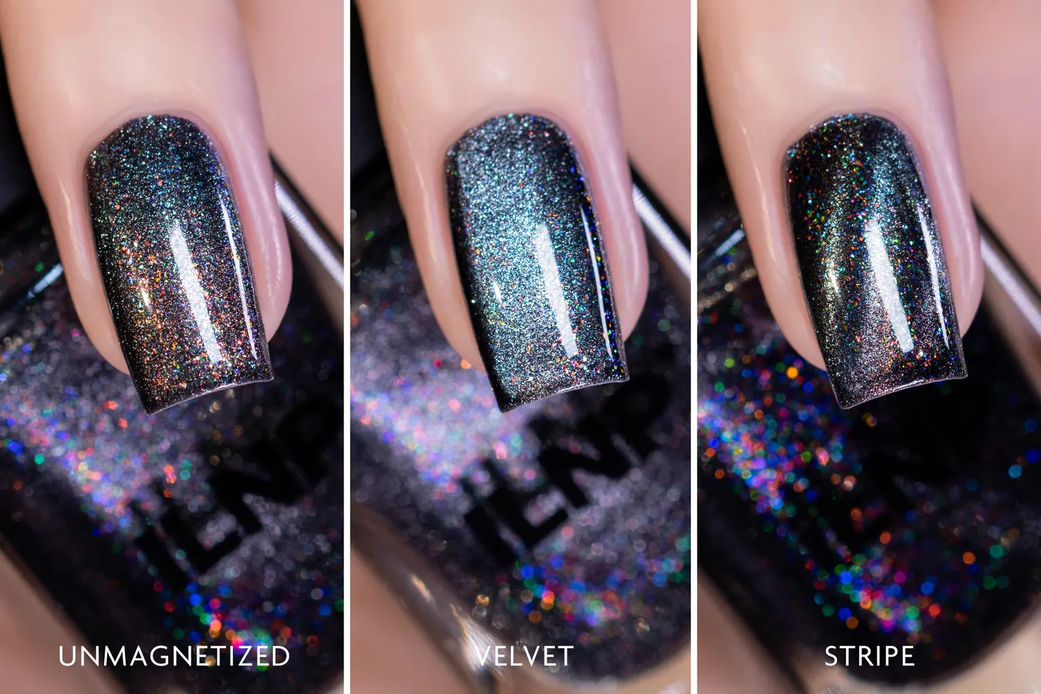 ILNP Overload nagellack magnetisk svart skimmer