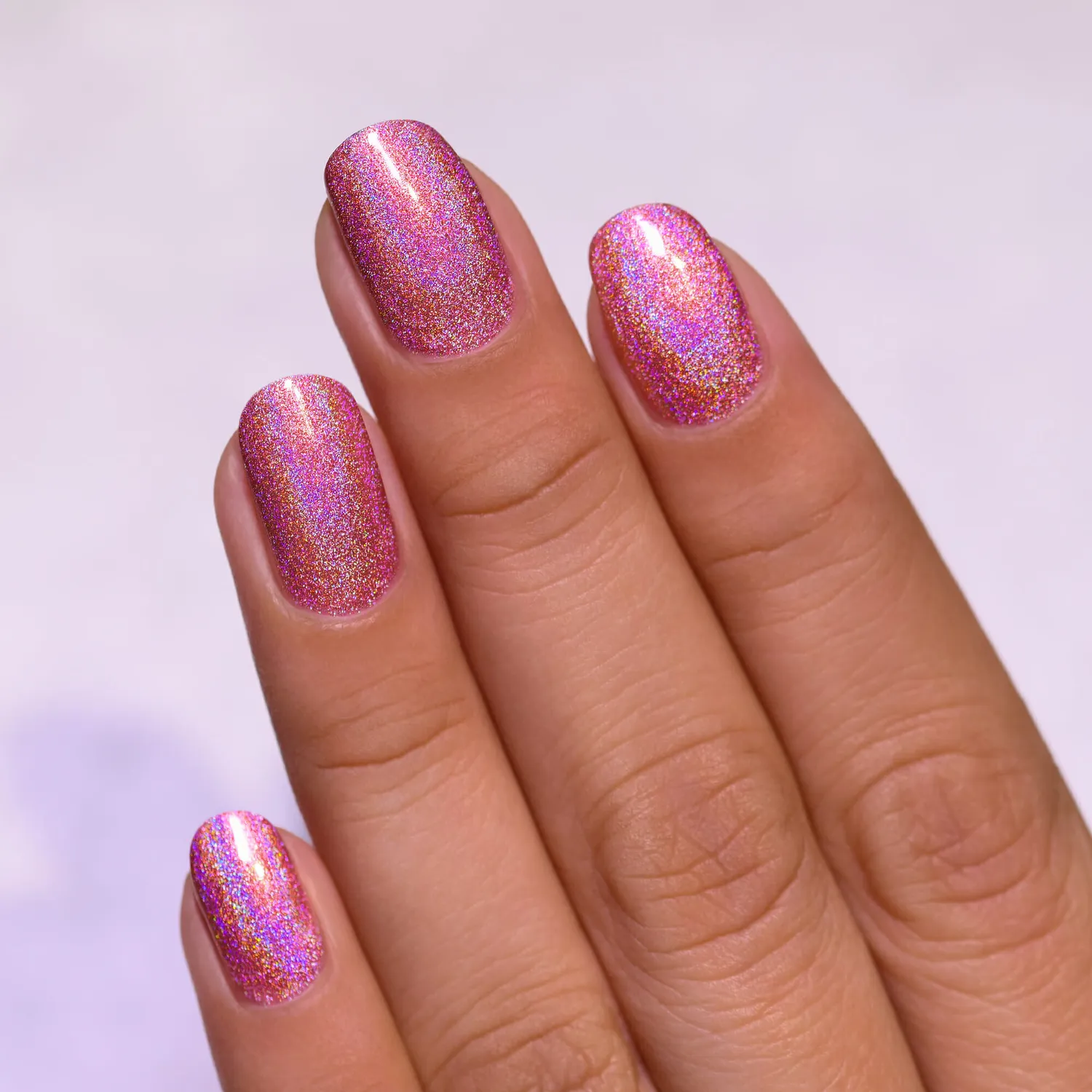 ILNP Kiss And Tell Ultra Holo nagellack rosa holografiskt