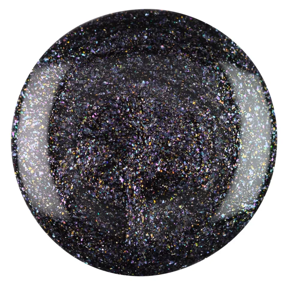 Iz Beauty GEL&GO GG1068 Caviar gellack 12ml svart glitter