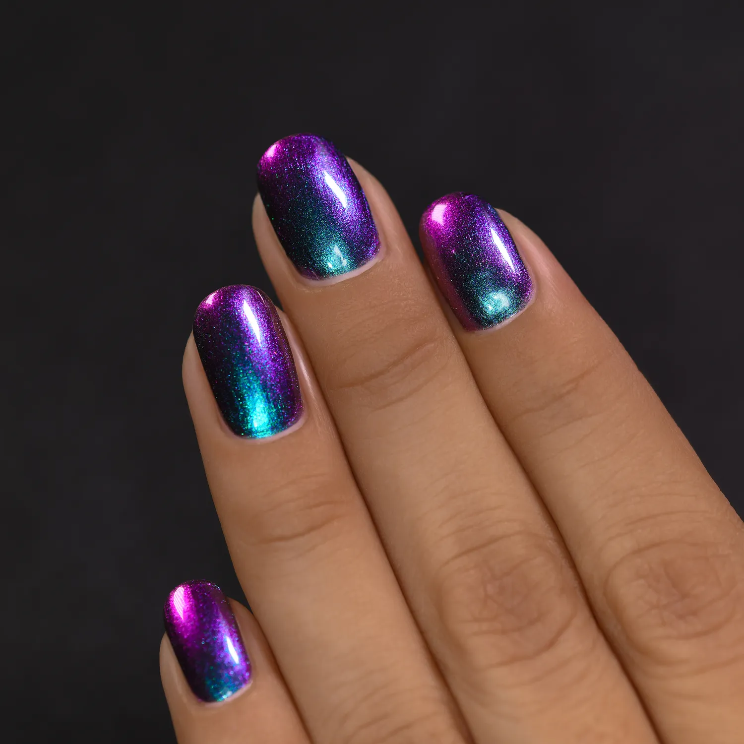 ILNP Hush Ultra Chrome nagellack multikrom teal