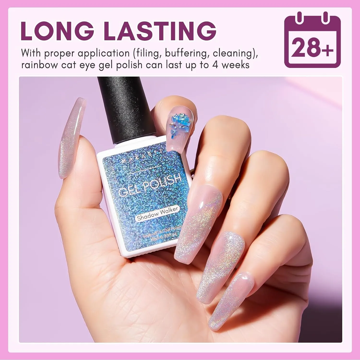 Makartt Cat Eye Gel Polish gellack shadow walker