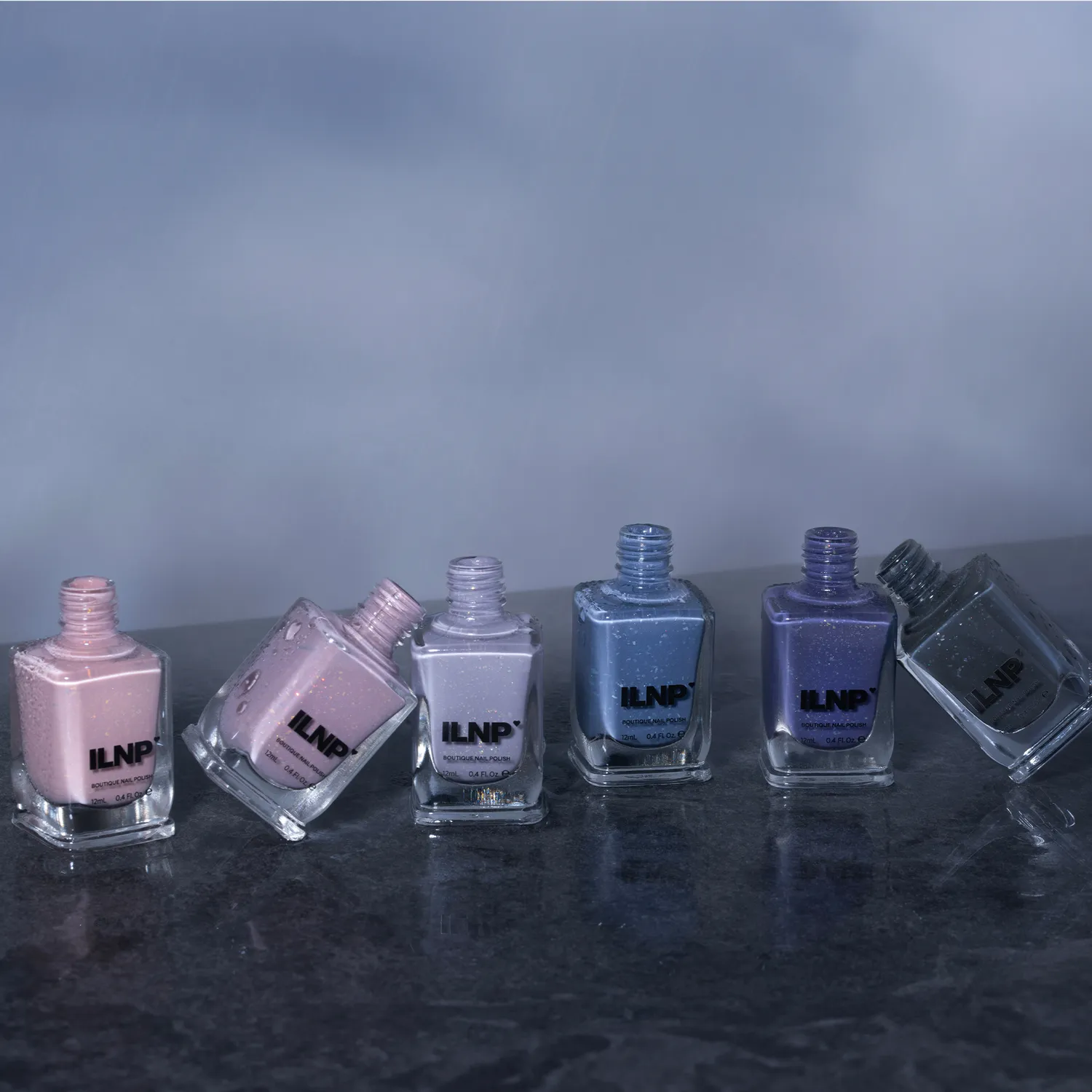 ILNP Overcast Collection nagellack set 6-pack flakie
