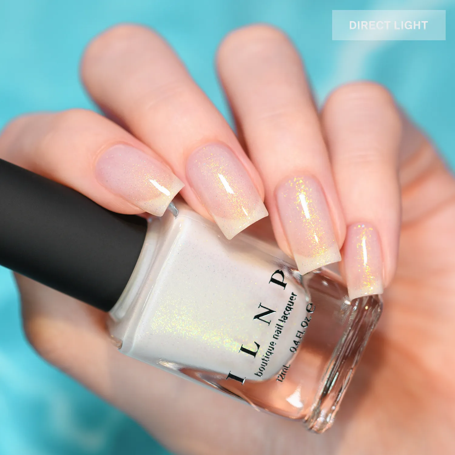 ILNP Tropics Pina Colada nagellack mjölkvit jelly