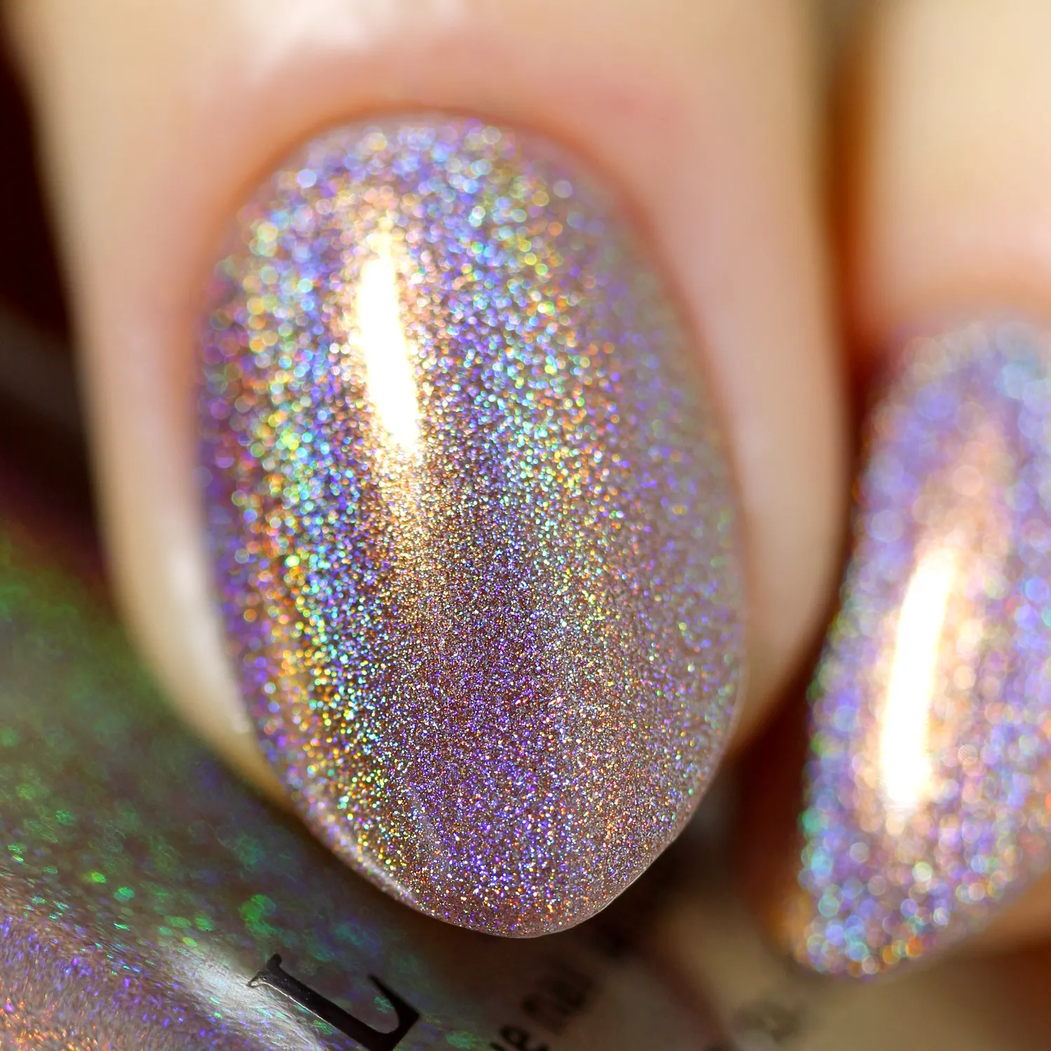 ILNP Chai Latte nagellack holografisk mocka