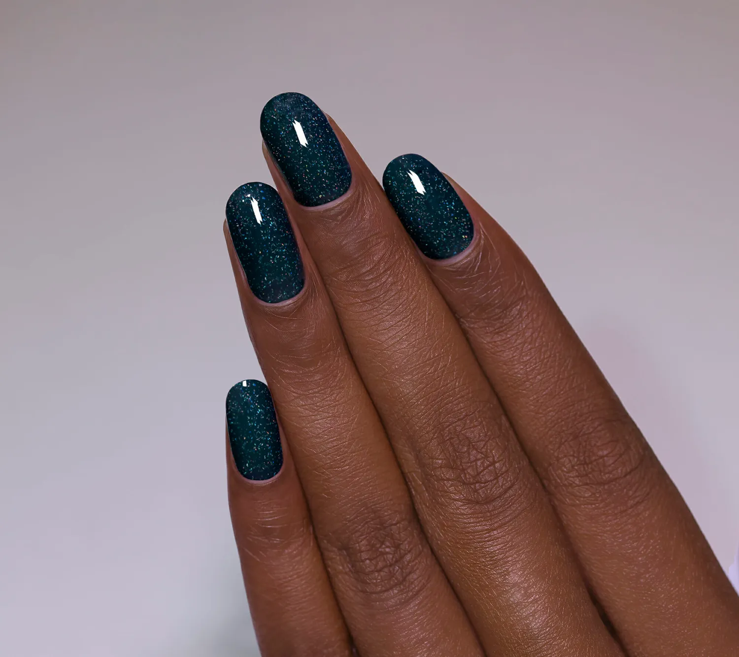 ILNP Snowstorm nagellack holografisk mörkblå