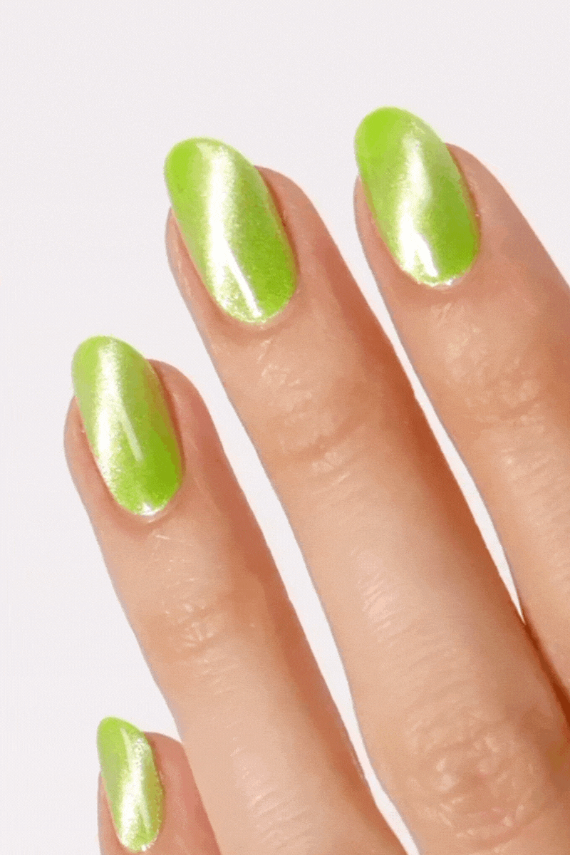 cirque colors maypole magnetlack chartreuse silver