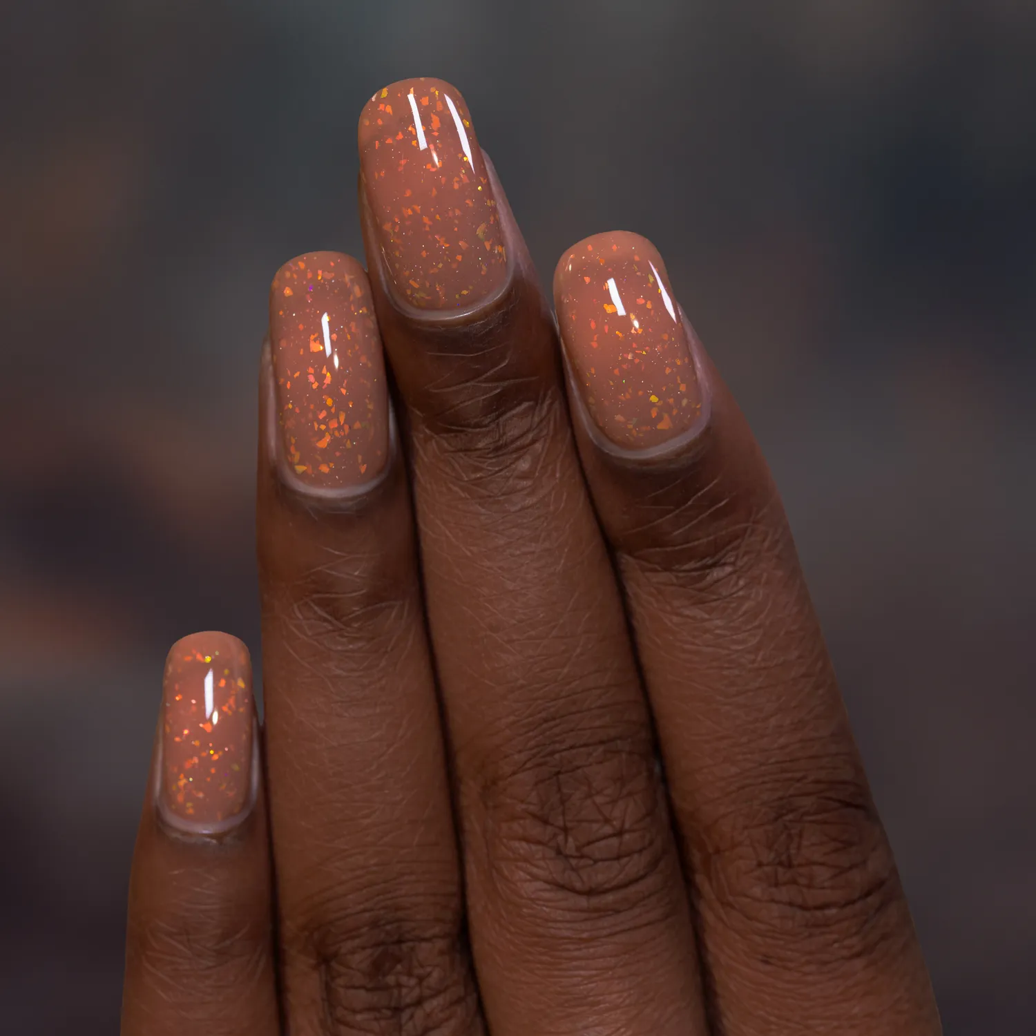 ILNP After The Rain Ginger Snap nagellack brun jelly