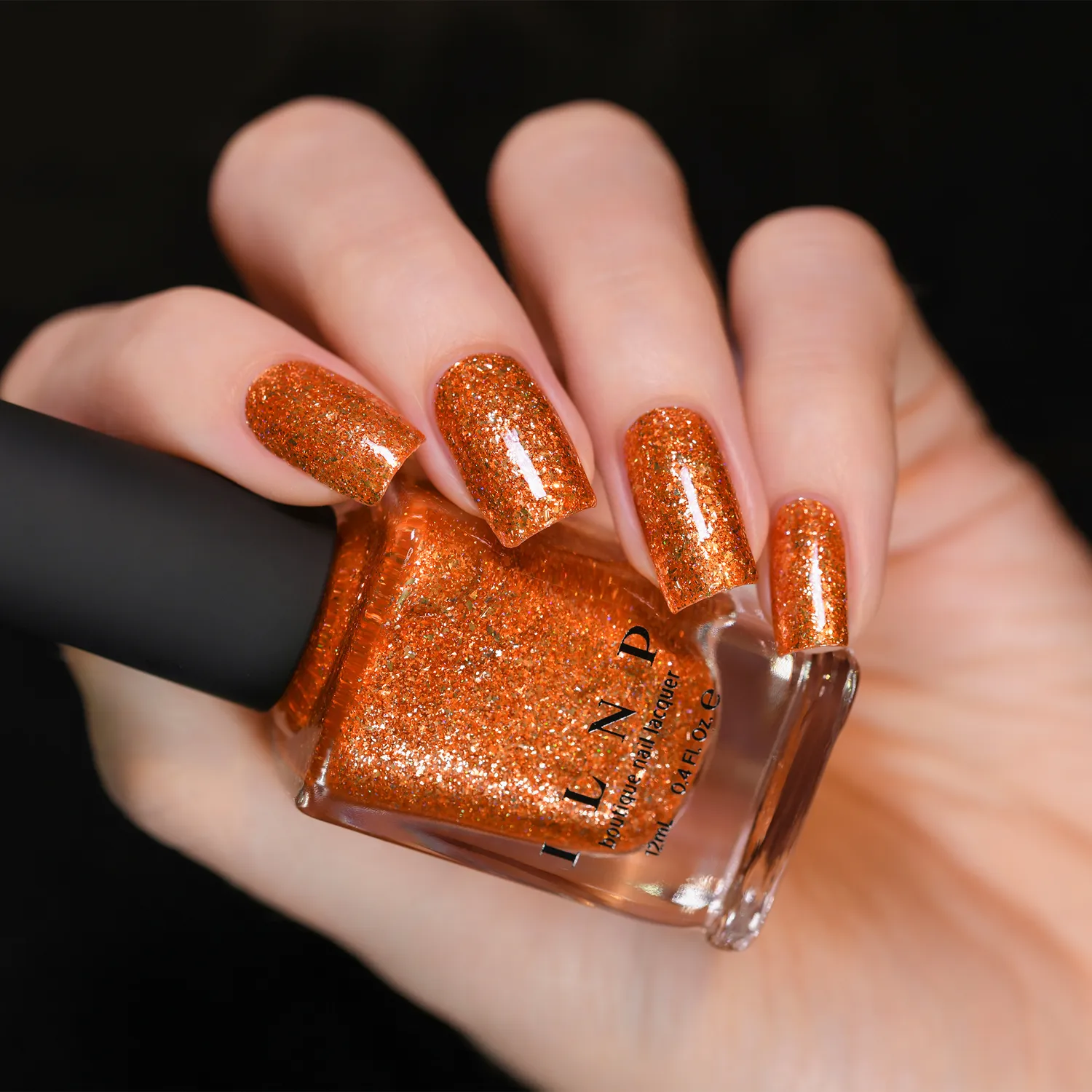 ILNP nagellack Trick or Treat orange metallic