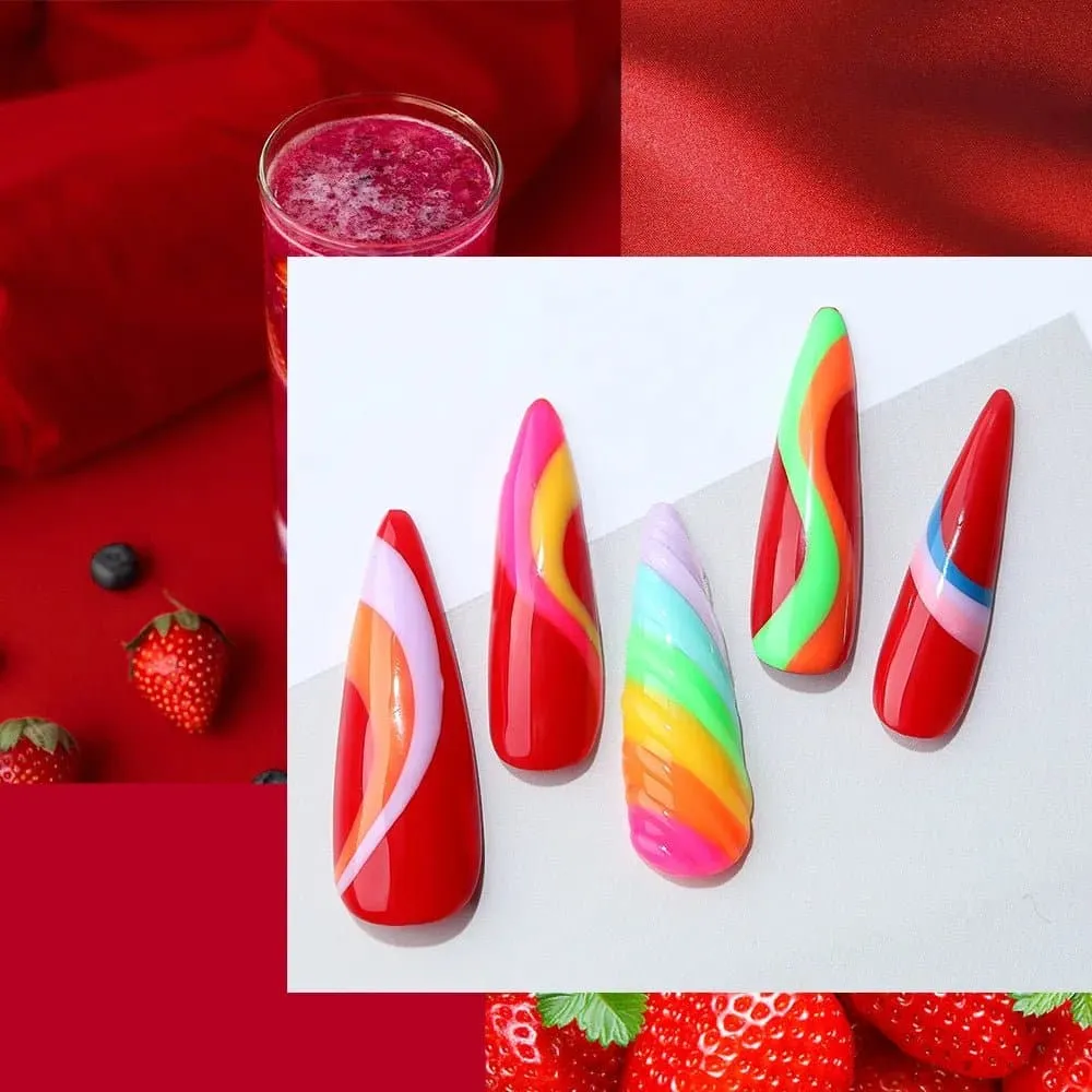 Modelones Poly Nail Gel Bright Red polygel 15g röd
