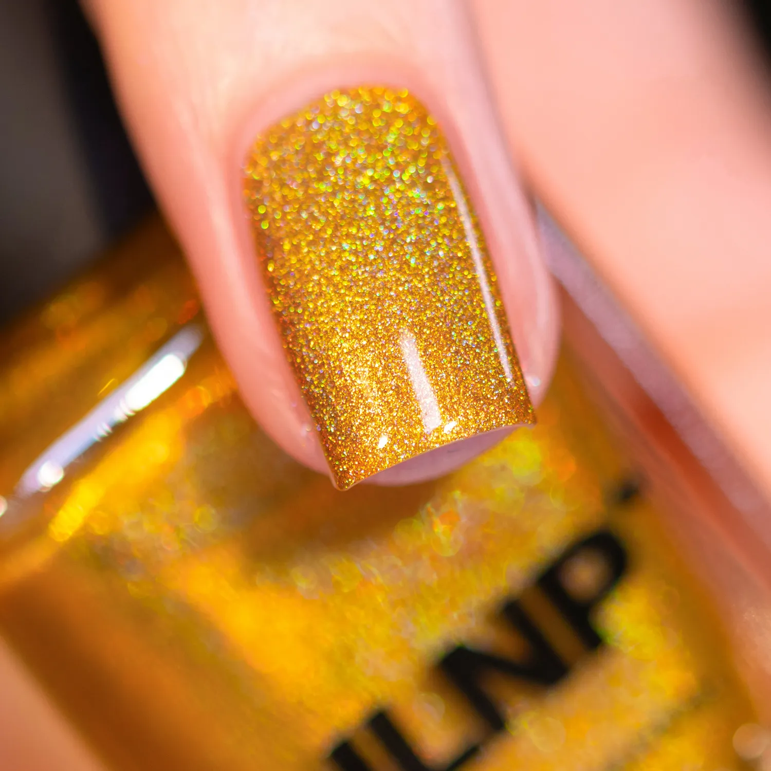 ILNP Sundazed Golden Days nagellack guld holographic