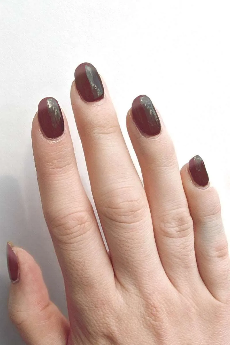 Cirque Colors Mahogany Jelly nagellack varmbrun jelly