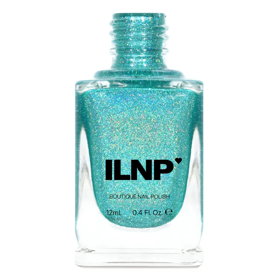 ILNP Beach House nagellack aqua holografisk