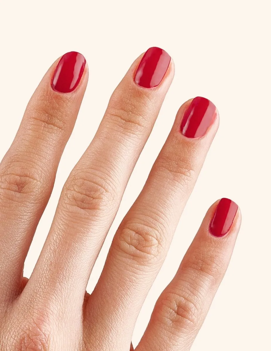 Le Mini Macaron Pomegranate nagellack klarröd