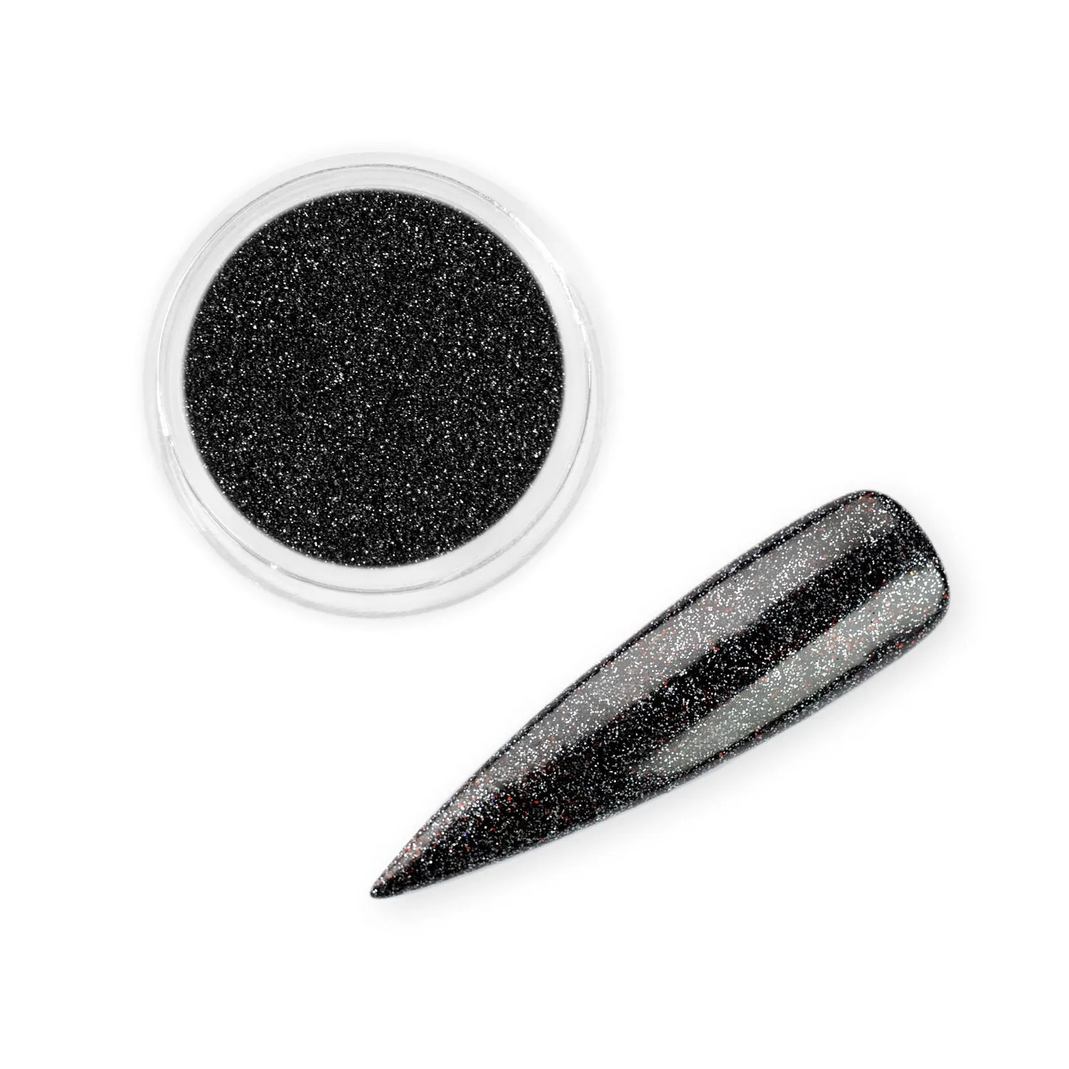 Iz Beauty Vixen nagelglitter 6g svart silver