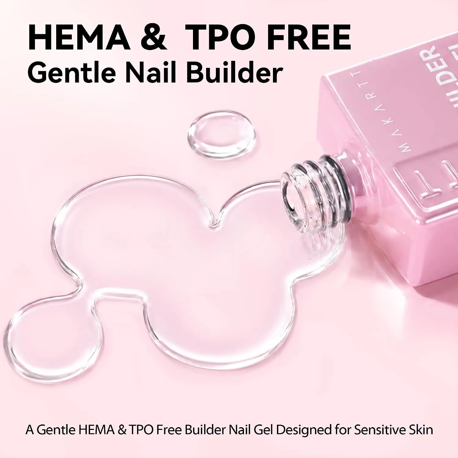 Makartt Hema Free 8-in-1 Builder Nail Gel clear
