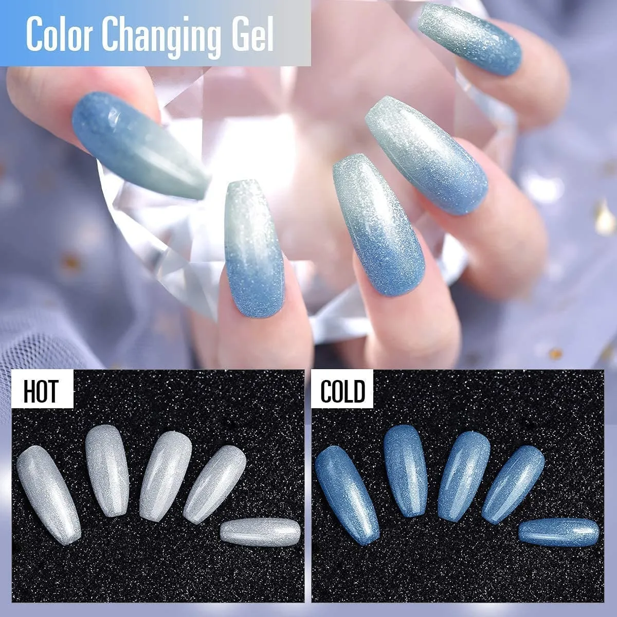 Modelones Milky Way gellack set cat eye 6-pack shimmer