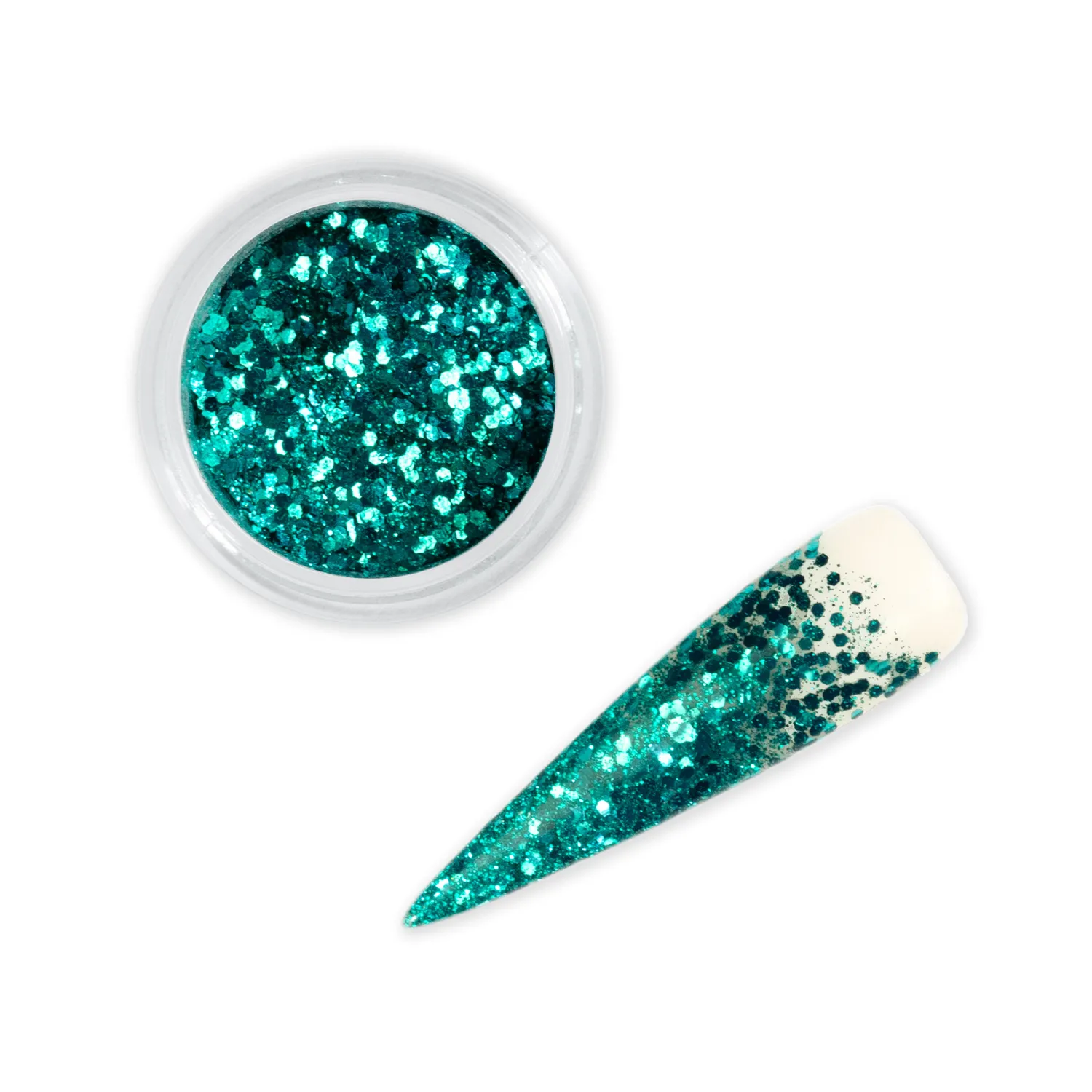 Iz Beauty Mermaid Tears nagelglitter turkost mix 6 g