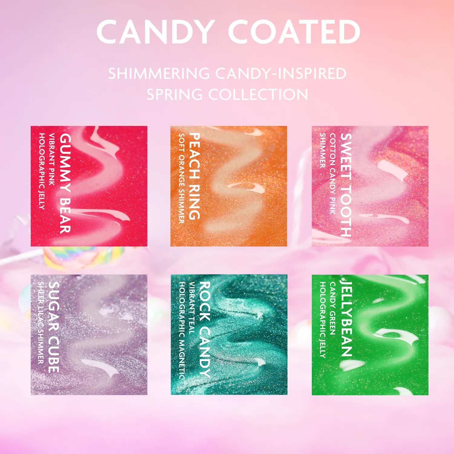 ILNP Candy Coated Collection nagellackset 6-pack