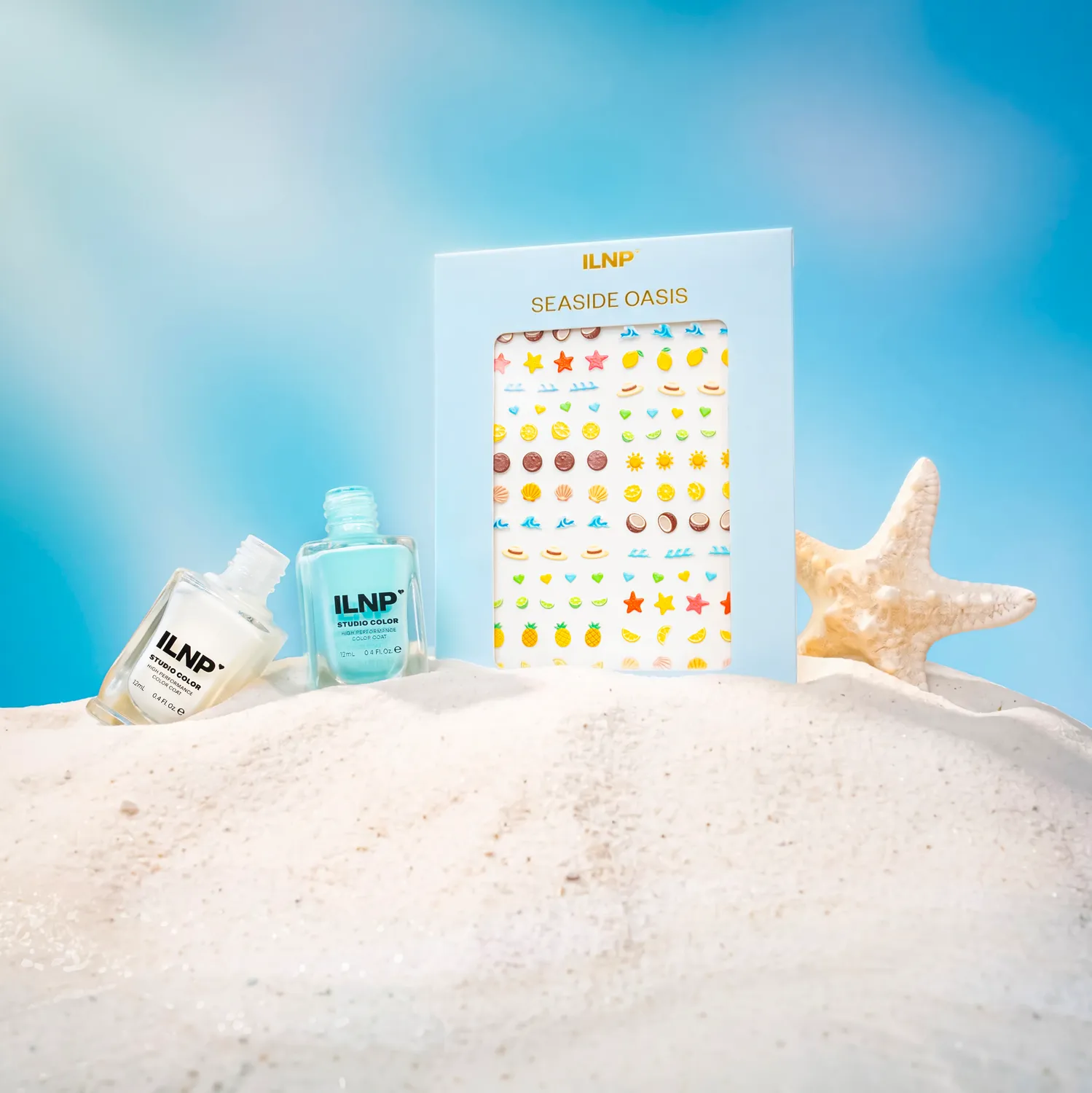 ILNP Beach Day Bundle nagellack 3-pack somrigt