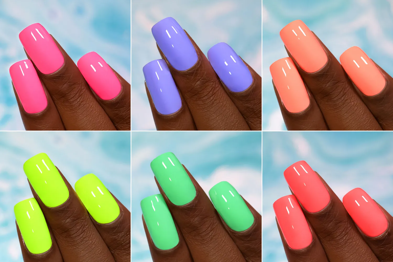 ILNP Poolside Collection nagellack 6-pack neon kräm