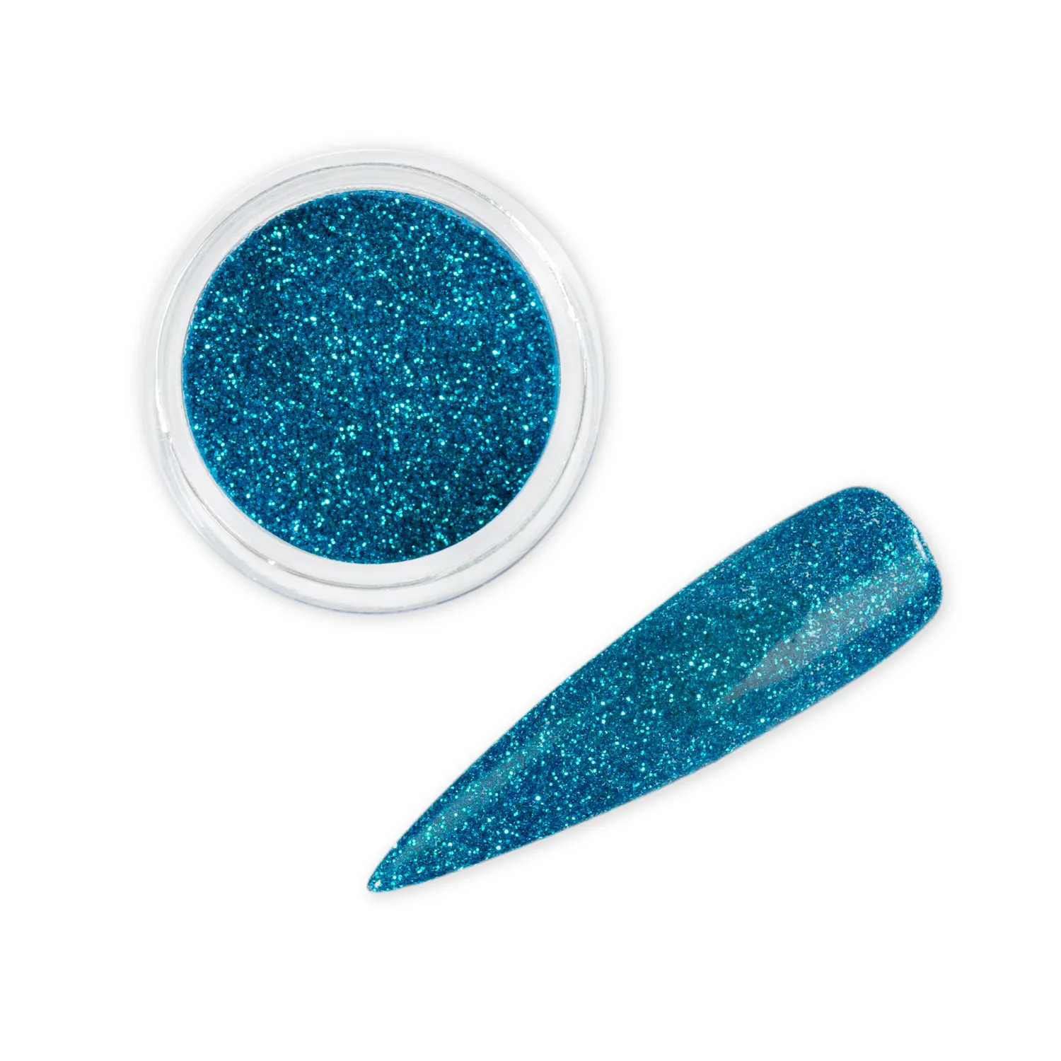 Iz Beauty Azure Biodegradable Glitter 6g finblått