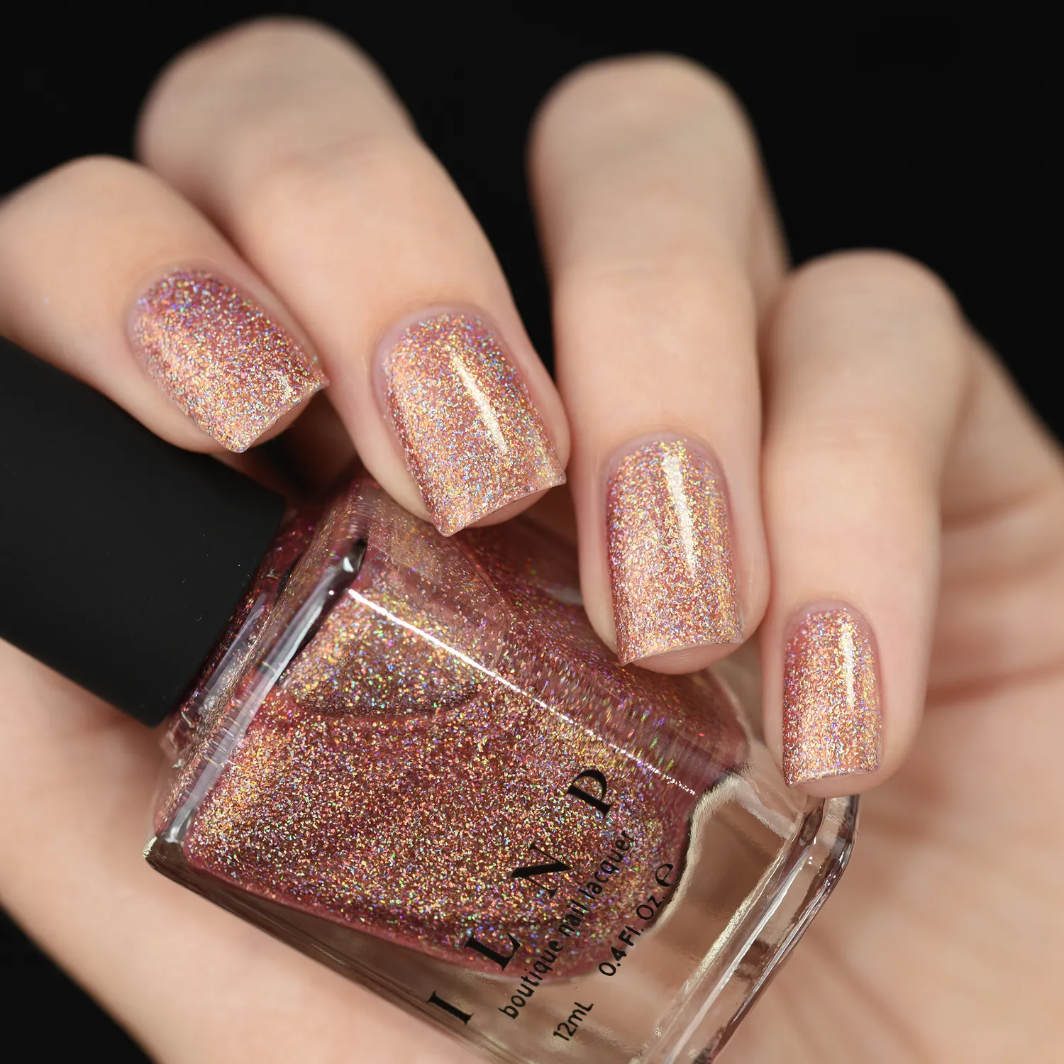 ILNP That Other Girl holografiskt nagellack rosa guld