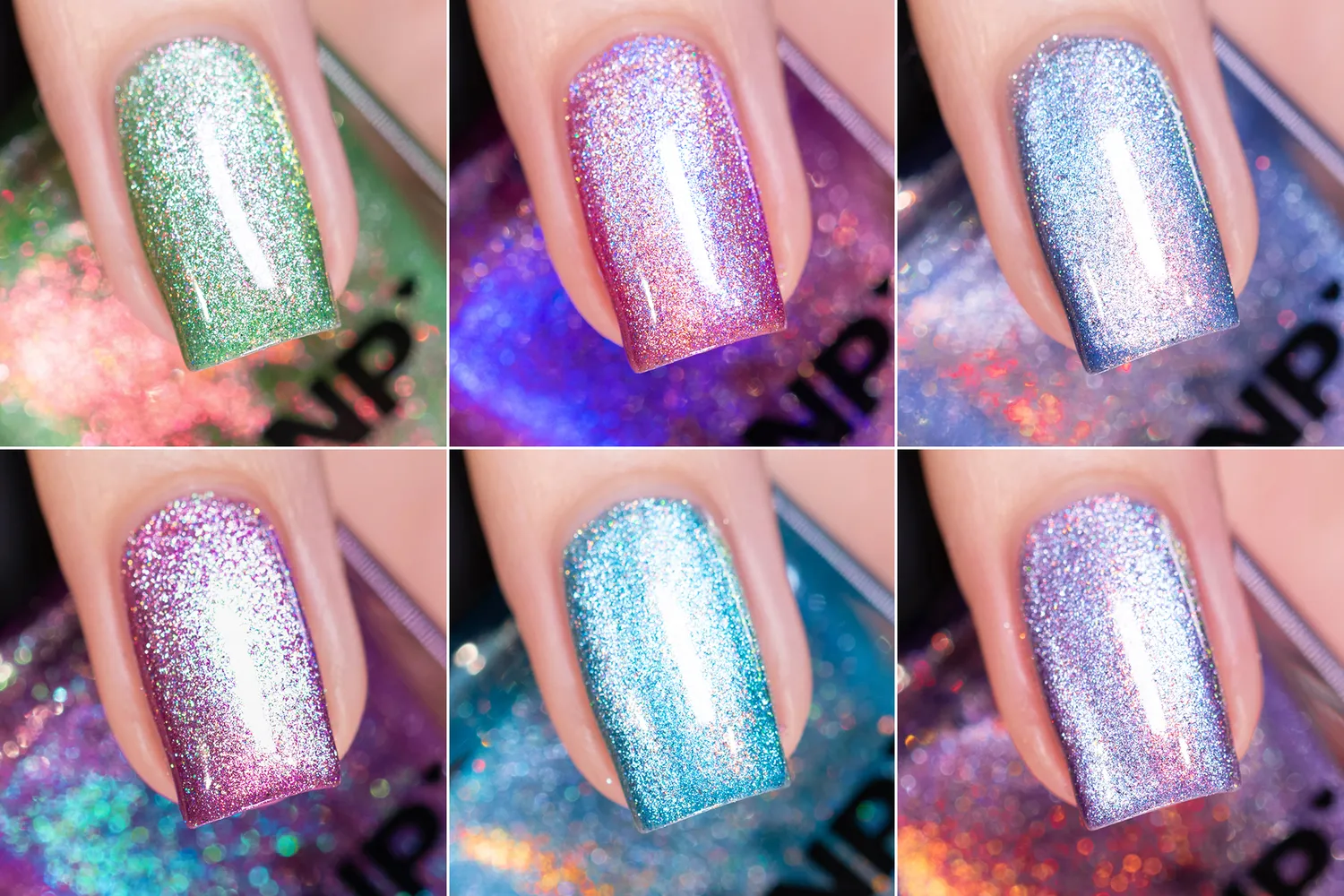 ILNP Electric Summer nagellack set 6-pack magnetiskt