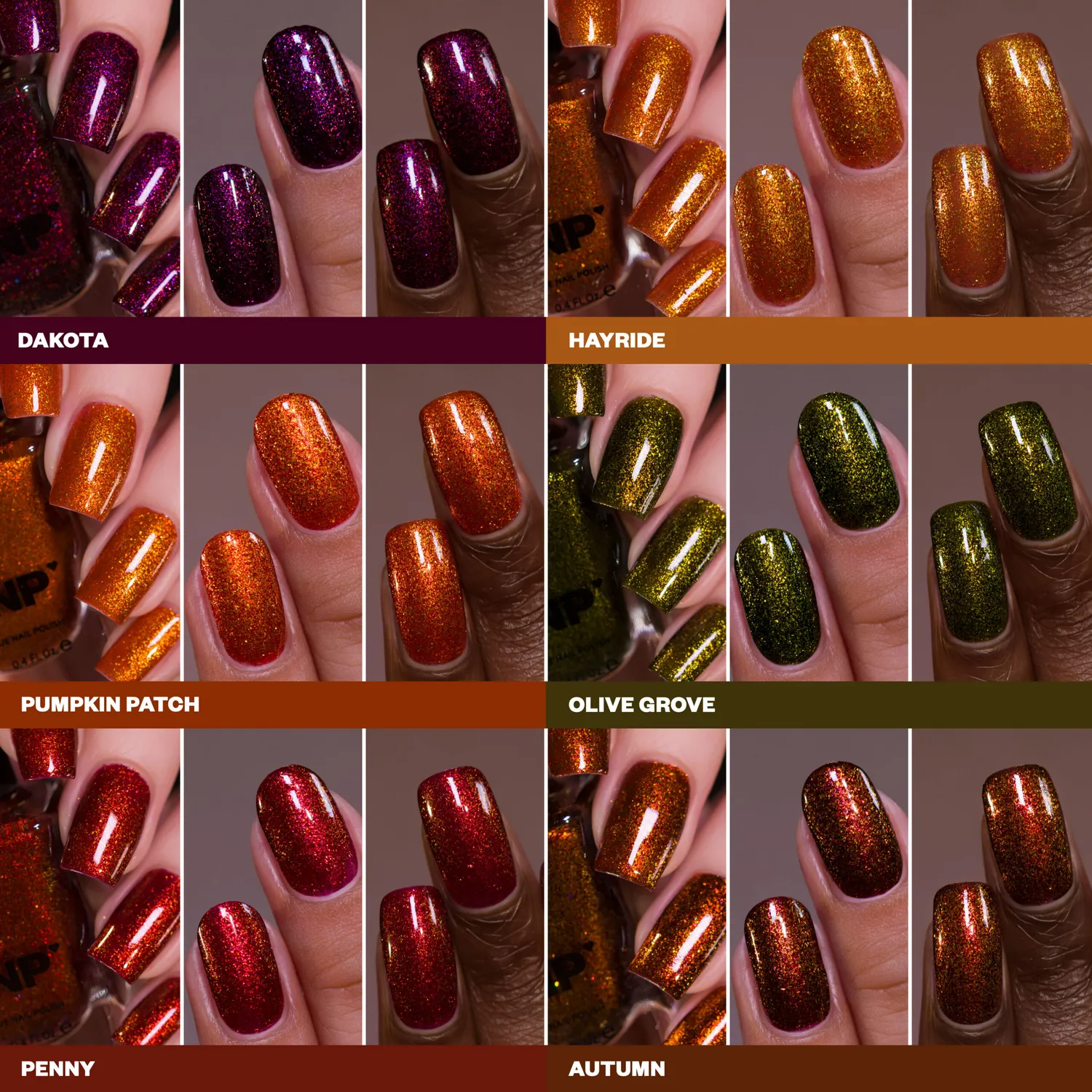 ILNP Harvest Collection nagellack set 6-pack höstnyanser